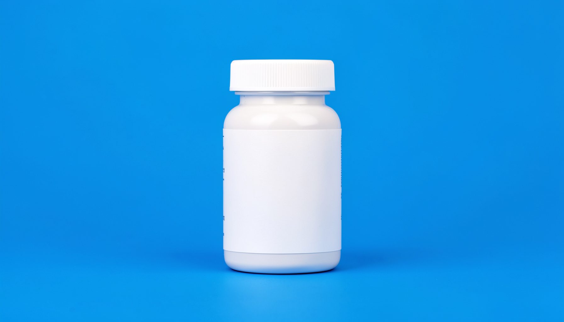 A single keto supplement bottle with a white label on a light gray background, clean studio shot with soft shadows.